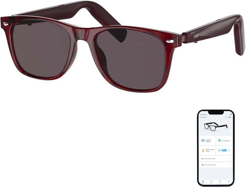 GetD Bluetooth Sunglasses for Men/Women, AI Translator Powered by GPT, 11H Battery, Polarized UV Protection, Smart Eyewear Powered by ChatGPT, AI Real-time Translation with 145 languages - Image 1